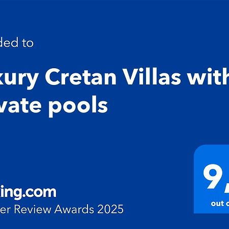 Luxury Cretan Villas With Private Pools Gállos Extérieur photo